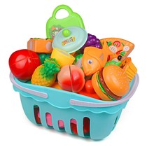 Childrens house toys kitchen cut vegetables pizza and fruit toys set baby boys and girls