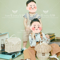 ins Nordic children bag small house handbag children mushrooms vines chicher bag small basket male girls toy containing box