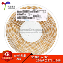 Original SMD tantalum capacitor 3528B 6 3V 220UF ±20% TLJB227M006R0500