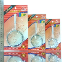 Xuhua metal frame magnifying glass 4 times 6 times 10 times Shanghai Xuwen metal frame elderly handheld magnifying glass