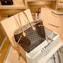 Hong Kong counter leather Women bag large capacity tote bag female office worker shoulder big bag autumn bag 2021 New