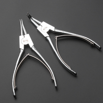 6-inch Ning Bridge Circlip pliers replacement anti-theft door handle automatic lock core white inner card outer buckle straight mouth shaft