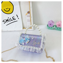Childrens shoulder bag fashion foreign style girl bag 2021 New Princess coin wallet baby mini Hand bag