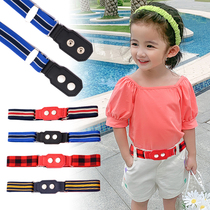 Rubber band boys and childrens belt with dress girl decoration belt toddler big child child belt elastic