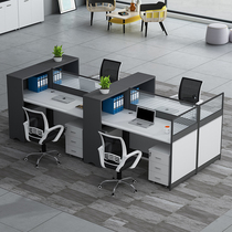 Screen desk card seat Desk and chair combination Office staff desk simple modern office furniture