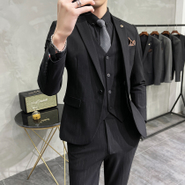 Rui handsome suit suit suit men English style 2021 autumn trend Korean youth fried street casual suit men jacket