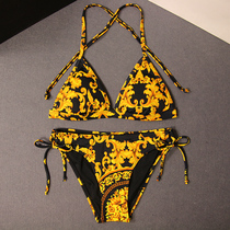 Swimsuit 2021 New European and American bikini sexy three-point Hot Spring small breasts gather Seaside swimsuit women
