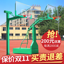 Mobile basketball stand Outdoor adult buried school competition standard floor-to-ceiling outdoor basketball stand Home training