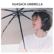 Umbrella Automatic Umbrella Womens Double Nine Sunscreen Folding Men Black Adhesive Anti-UV parasol