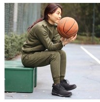 03 Army green velvet pants warm suit Sports Womens fleece pants plus thick cotton pants double winter womens velvet