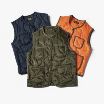 Autumn and winter new NON STOCK curved quilted silk cotton vest liner-type mens and womens cotton lightweight thermal vest