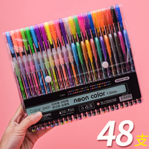 Childrens flash color pen Highlighter pen diy Metal pen Students draw pastel pen markers with pearlescent gel pen