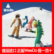  2021 New German imported WeeDo childrens ski suit set one-piece windproof waterproof and warm unicorn