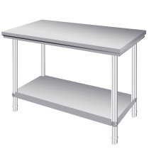 Workbench stainless steel workbench stand packing Lotus table kitchen Hotel Workbench two layers and three floors