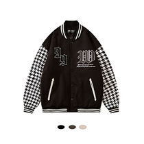 Mankun 6668 American street loose baseball uniform mens letter towel embroidered casual flying jacket thick coat