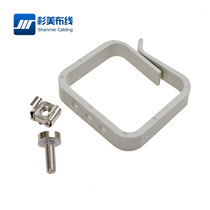 Shanmei cabinet cable management through wire ring ABS wire management ring wire management hook with M5 screw