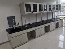 Laboratory test bench central platform steel and wood side platform test table test console physical and chemical board table high temperature table