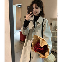 This years popular windbreaker womens 2021 New Korean loose casual small man long suit coat jacket