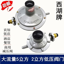 West Lake brand large flow gas valve liquefied petroleum gas YJ5 cubic YJ2 cubic pressure regulating and reducing valve