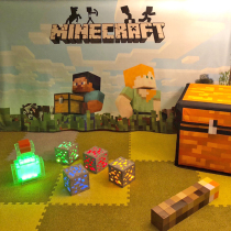 My World around torches torch lightsaber color medicine bottle ore light night light glowing model toy gift