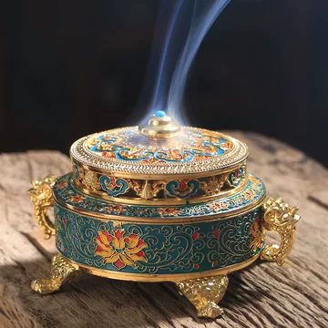 GSDFVIYT 中国の古典的な銅香炉純粋な真鍮の香炉禅香香香炉装飾