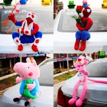 Car exterior accessories Spider-Man roof doll bucket sound spoof the same car doll car rear appearance decoration