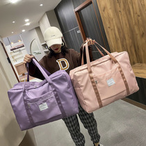  Luggage bag Womens travel bag Lightweight ultra-large capacity handbag bag Student clothes storage bag Waiting bag