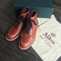 Spot Alden American made Indy405 Boots caramel color cowhide tooling boots leather shoes retro style