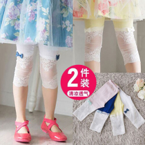 Girls Seven Pants Summer Thin to beat underpants Baby lace 50% Pants Han Edition Children Modale Outside Wearing Pants