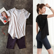 Yoga suit summer thin professional high-end quick-drying sports suit womens morning run loose fashion gym running suit