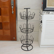 Shoe rack outdoor balcony household simple slippers hanger floor standing shoe Creative Assembly iron drying rack