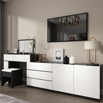 Dressing table bedroom storage cabinet modern simple multifunctional flip cover makeup table small apartment TV cabinet combination