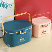 Household medicine box Medical emergency medical medicine storage box Small large-capacity family empty box King-size