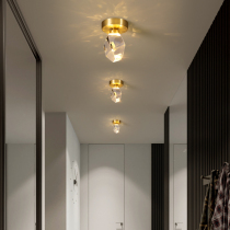 Diamond cut aisle Aisle Lights into the house Hallway Light Balcony Light rear Modern minimalist light and luxurious full copper lamp