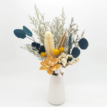 Ins immortal dried bouquet natural real flowers Nordic style home decoration ornaments living room pine cone eucalyptus sunflower