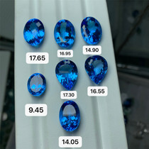 (soloni) natural sapphire blue topa color treasure ring pendant