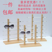 Glasses display bracket props single row small wooden eyes display rack hanging sun glasses display rack