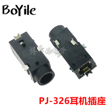 3 5MM headphone socket 3 pin patch PJ-326 audio interface with Post 3p female seat