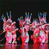 The 9th Xiaohe style Ma Dan dance childrens opera performance Beijing Henan opera Hua Mulan Opera performance suit