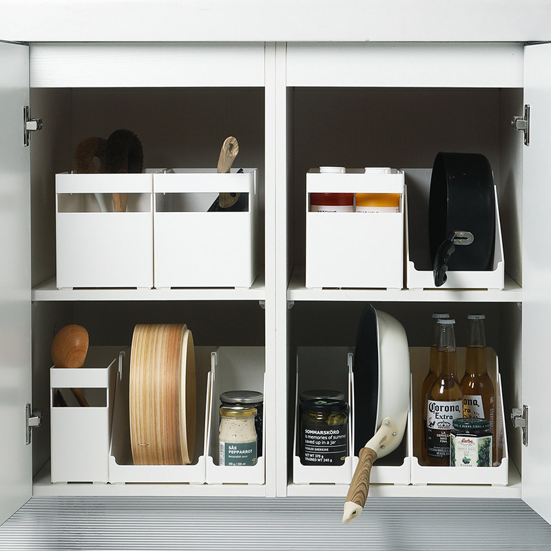 Cabinet set-up box plastic kitchen storage box tabletop storage box storage box dishes miscellaneous consurfusion storage basket box