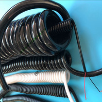 Telescopic spring wire PU spring wire Spiral wire 1 core 2 core 3 core 4 core 5 core 6 core 7 core 8 core 9 core coil wire