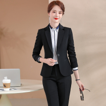 Professional suit suit women 2021 autumn and winter New Korean fashion high-end suit temperament Beauty Salon interview formal