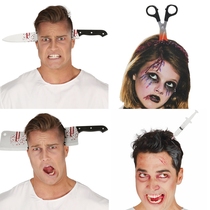 Horror Headband Halloween Decoration Scary Knife Halloween A