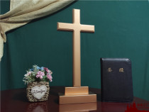  Original cross table decoration handmade beech home desktop decoration