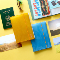  Korean stationery jamstudio colorful transparent strap travel Ming film collection 4x6 inch album book