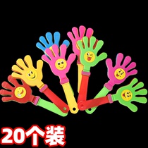  Push the gift activity hand Plastic palm Large clap hands Small hand clap toys Slap glowing clap small gift
