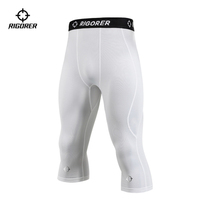 The bench 7 trousers tight new fitness training basketball anti - collision seven pants compressed men running speed dry air