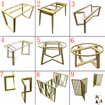 Customized light luxury stainless steel table leg bracket desk leg rock board table foot marble table foot coffee table table stand