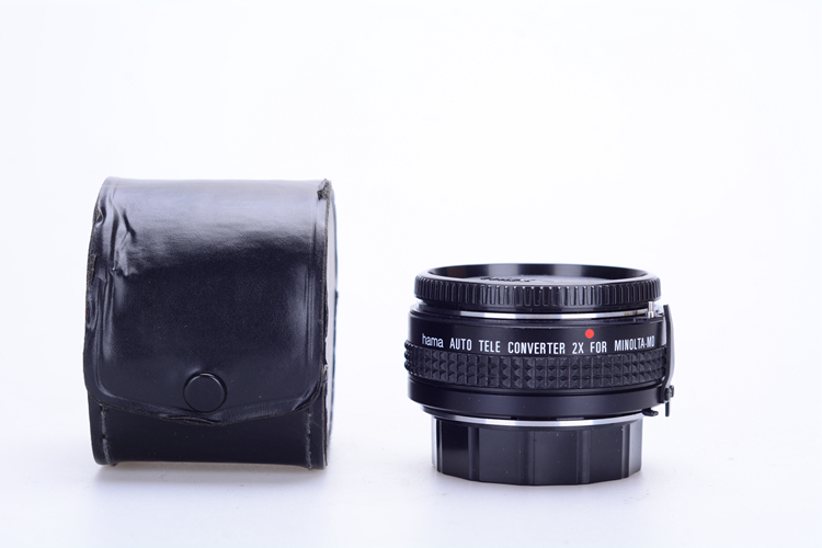 Japan hama-made Menonda MD mouth lens 2x range mirror good color ribbon original protective leather cover