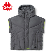 Kappa kappa down vest 2021 new winter couple men and women loose hooded sports vest